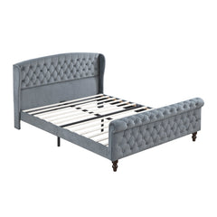 Heirloom Gray Queen Platform Bed - Ornate Home