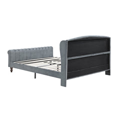 Heirloom Gray Queen Platform Bed - Ornate Home