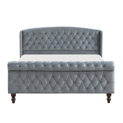 Heirloom Gray Queen Platform Bed - Ornate Home