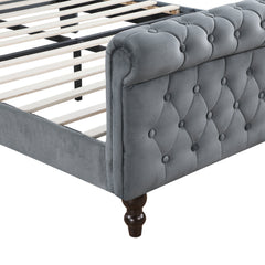 Heirloom Gray Queen Platform Bed - Ornate Home
