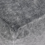 Heirloom Gray Velvet Pouf - Ornate Home