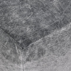 Heirloom Gray Velvet Pouf - Ornate Home