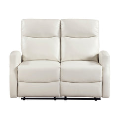 Heisley White Double Reclining Loveseat - Ornate Home