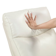 Heisley White Double Reclining Loveseat - Ornate Home