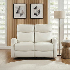 Heisley White Double Reclining Loveseat - Ornate Home