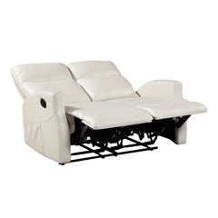 Heisley White Double Reclining Loveseat - Ornate Home