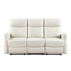 Heisley White Double Reclining Sofa - Ornate Home
