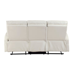 Heisley White Double Reclining Sofa - Ornate Home