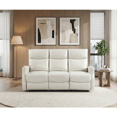 Heisley White Double Reclining Sofa - Ornate Home