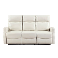 Heisley White Double Reclining Sofa