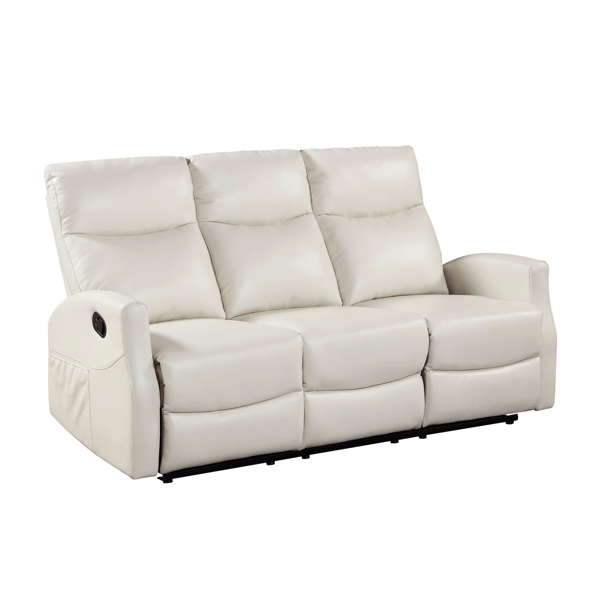 Heisley White Double Reclining Sofa - Ornate Home