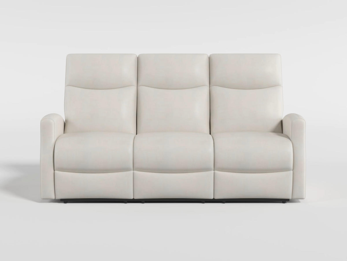 Heisley White Double Reclining Sofa - Ornate Home