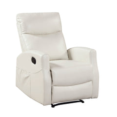 Heisley White Reclining Chair - Ornate Home
