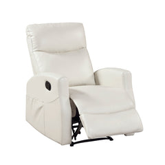 Heisley White Reclining Chair - Ornate Home