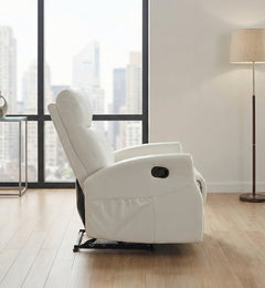 Heisley White Reclining Chair - Ornate Home