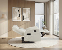 Heisley White Reclining Chair - Ornate Home