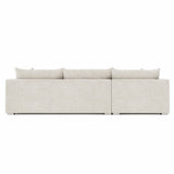 Helena Beige Sectional Metal Foot - Ornate Home