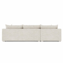 Helena Beige Sectional Metal Foot - Ornate Home