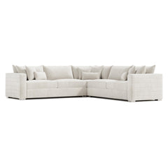 Helena Beige Sectional Metal Foot - Ornate Home