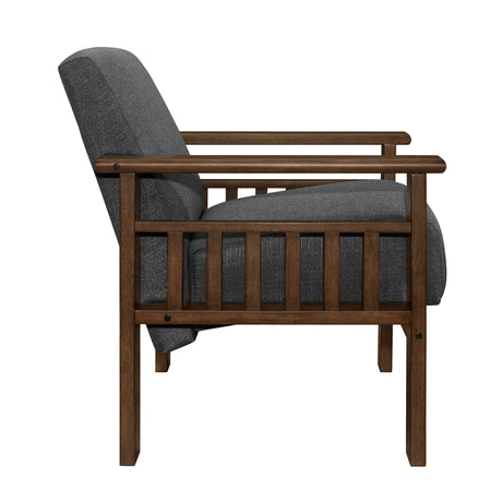 Helena Dark Gray Accent Chair - Ornate Home