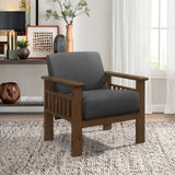 Helena Dark Gray Accent Chair - Ornate Home
