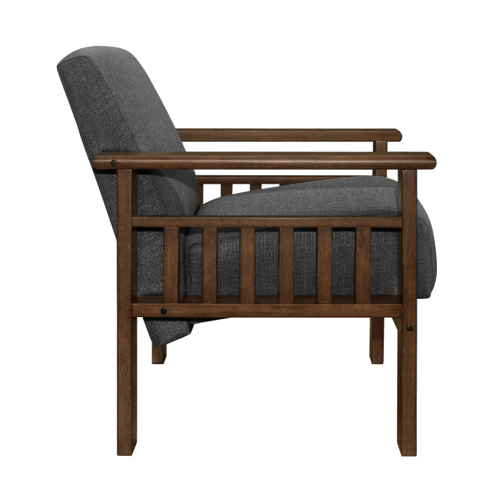 Helena Dark Gray Accent Chair - Ornate Home