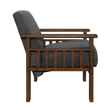 Helena Dark Gray Accent Chair - Ornate Home