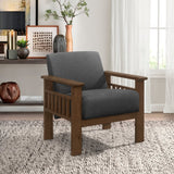 Helena Dark Gray Accent Chair - Ornate Home