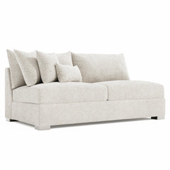 Helena Gold Armless Loveseat Metal Foot - Ornate Home