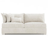 Helena Gold Armless Loveseat Metal Foot - Ornate Home