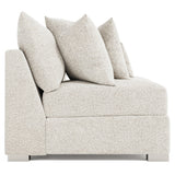 Helena Gold Armless Loveseat Metal Foot - Ornate Home
