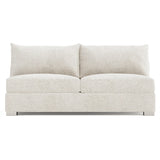Helena Gold Armless Loveseat Metal Foot - Ornate Home