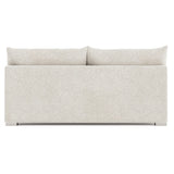 Helena Gold Armless Loveseat Without Pillows Metal Foot - Ornate Home