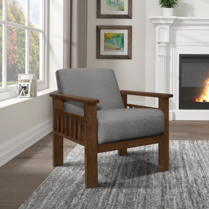 Helena Gray Accent Chair - Ornate Home