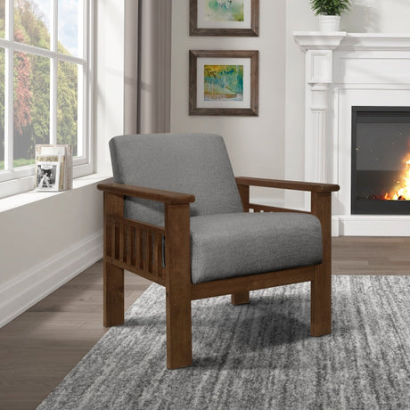 Helena Gray Accent Chair - Ornate Home