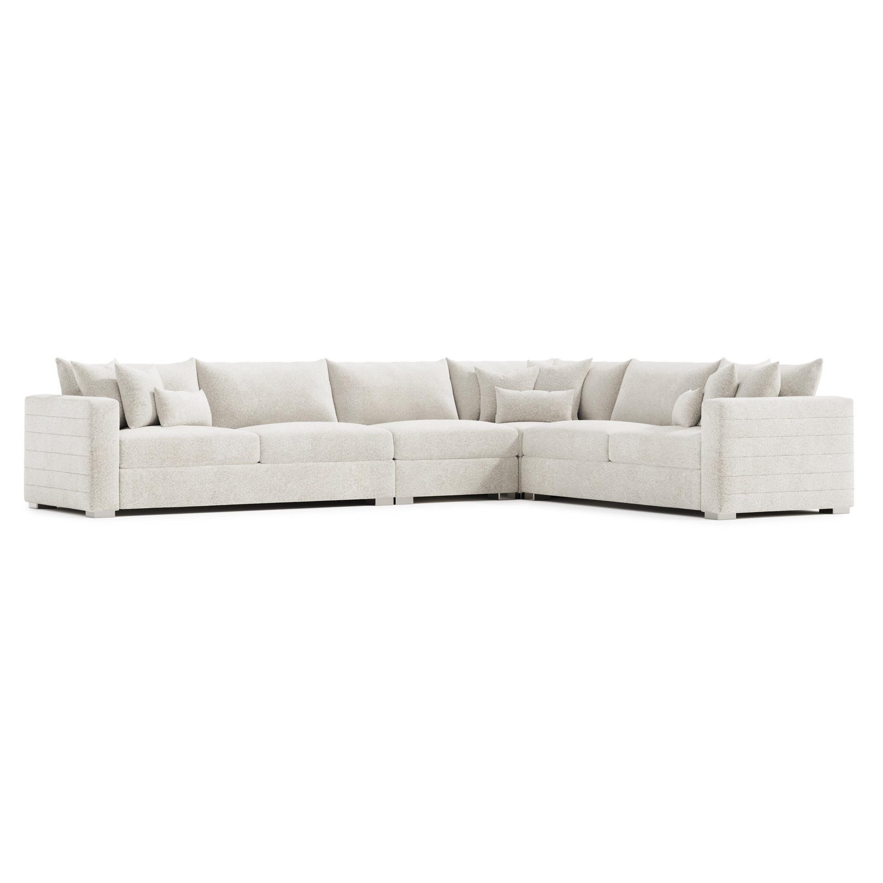 Helena Ivory Sectional Metal Foot - Ornate Home