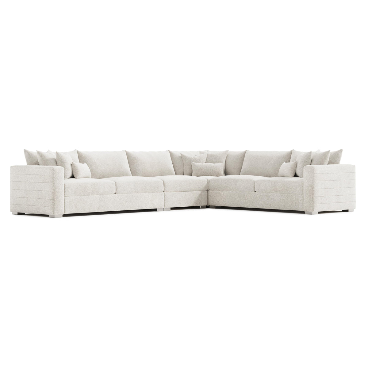 Helena Ivory Sectional Metal Foot - Ornate Home