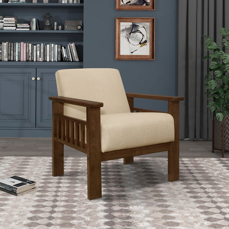 Helena Light Brown Accent Chair - Ornate Home