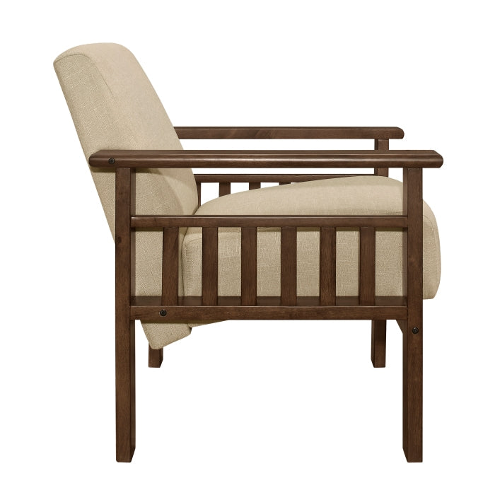 Helena Light Brown Accent Chair - Ornate Home