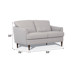 Helena Loveseat in Pearl Gray - Ornate Home