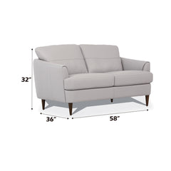 Helena Loveseat in Pearl Gray - Ornate Home
