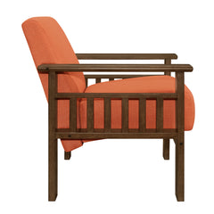 Helena Orange Accent Chair - Ornate Home