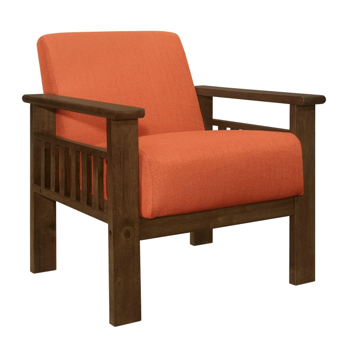 Helena Orange Accent Chair - Ornate Home
