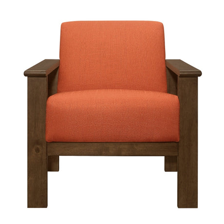 Helena Orange Accent Chair - Ornate Home