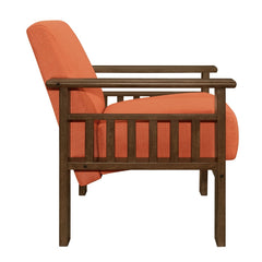 Helena Orange Accent Chair - Ornate Home