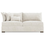Helena Portobello Armless Loveseat Wood Foot - Ornate Home