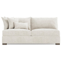 Helena Portobello Armless Loveseat Wood Foot - Ornate Home