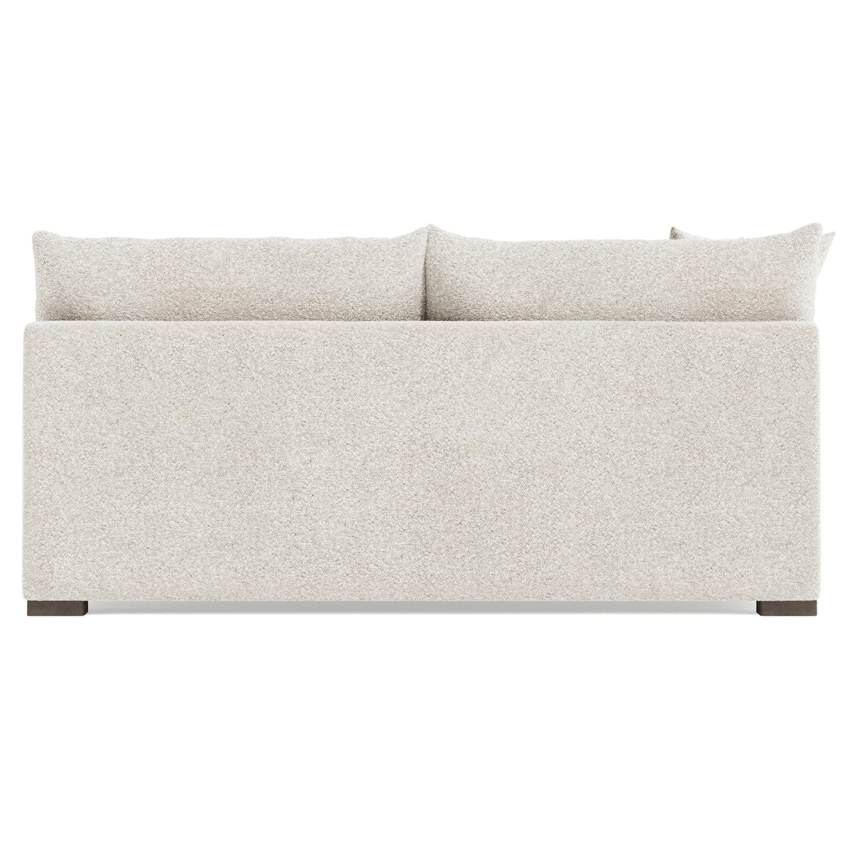 Helena Portobello Armless Loveseat Wood Foot - Ornate Home