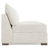 Helena Portobello Armless Loveseat Wood Foot - Ornate Home