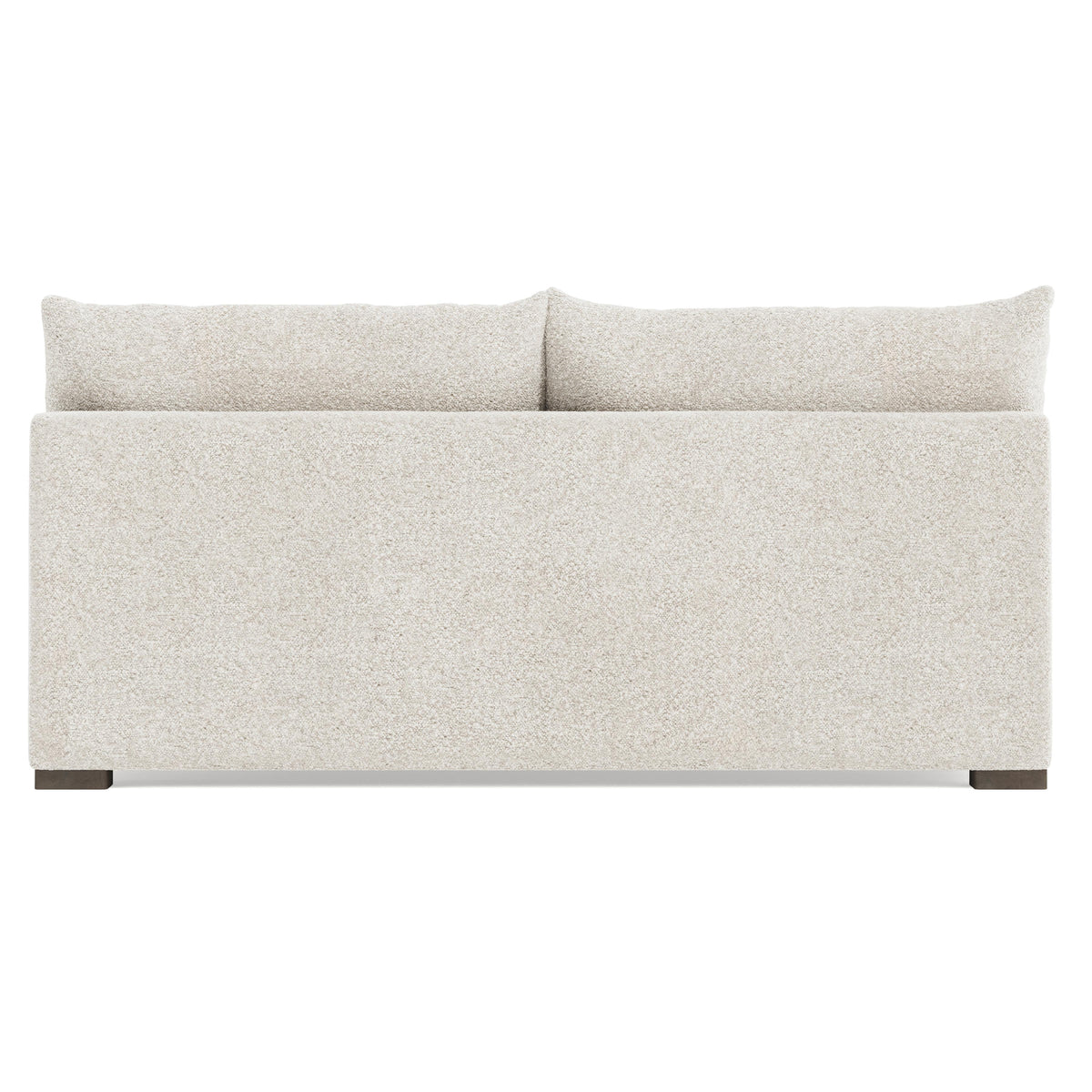 Helena Portobello Armless Loveseat Wood Foot - Ornate Home